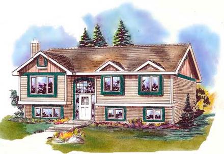 One-Story Ranch Elevation of Plan 98877