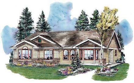 Ranch Elevation of Plan 98884