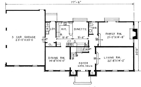 Colonial European Level One of Plan 99014