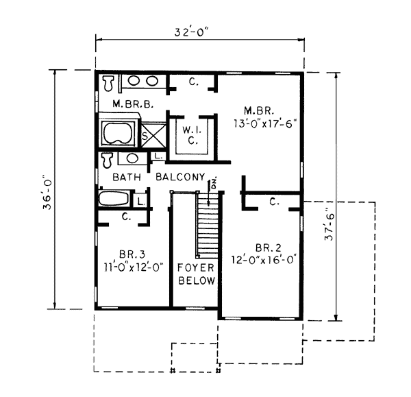 Bungalow Country Level Two of Plan 99018