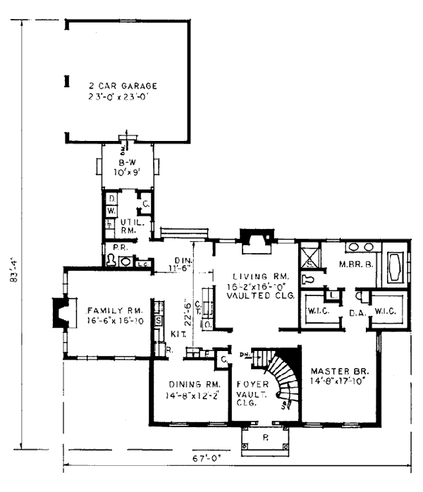 Colonial European Level One of Plan 99020