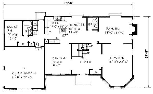 Colonial Victorian Level One of Plan 99025