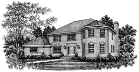 Colonial Victorian Elevation of Plan 99025