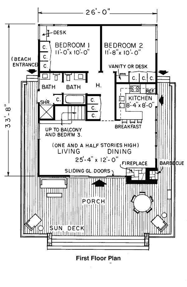 Contemporary Level One of Plan 99026