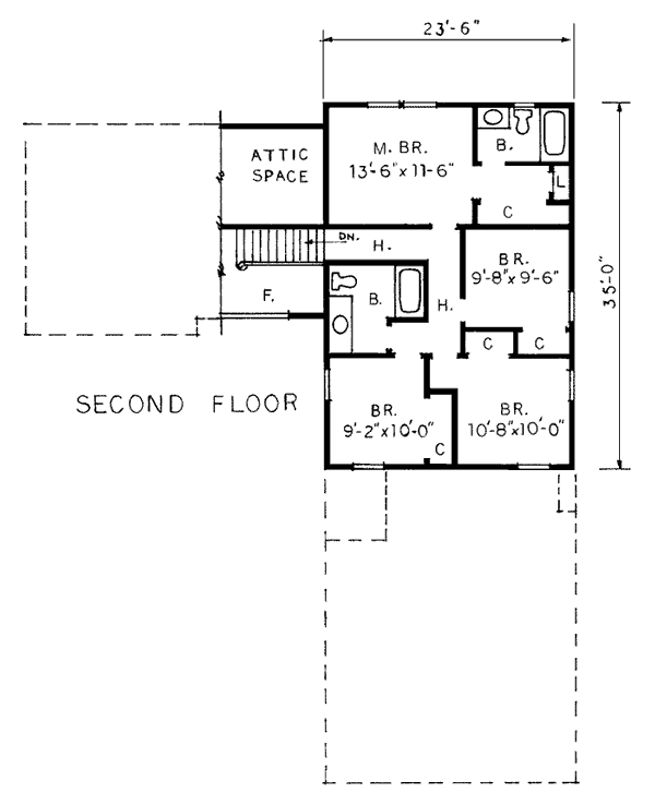 Bungalow Level Two of Plan 99027