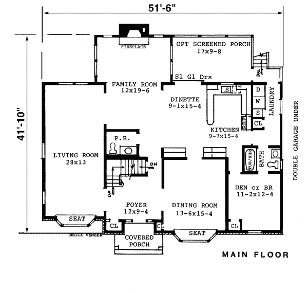 Colonial European Level One of Plan 99036