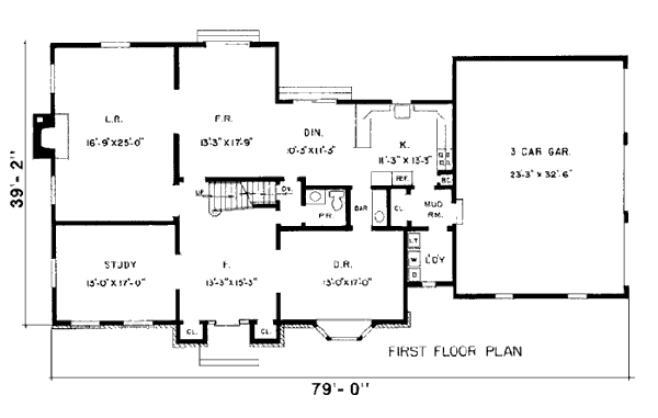 Colonial European Level One of Plan 99043