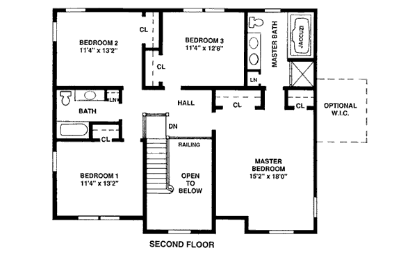 Country Farmhouse Level Two of Plan 99056