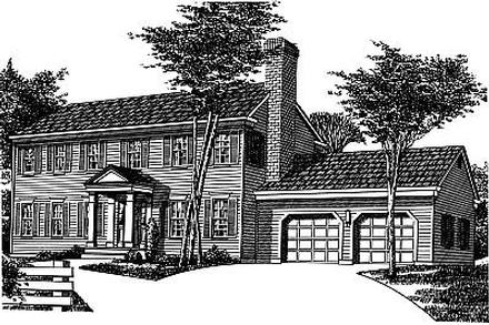 Colonial Elevation of Plan 99061