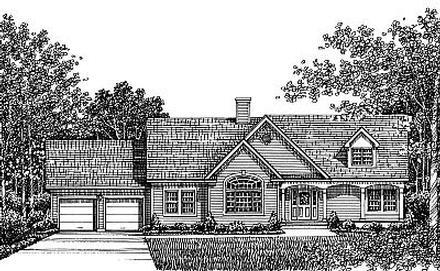 Country Elevation of Plan 99068