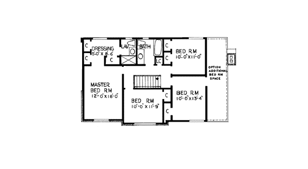 Bungalow Level Two of Plan 99070