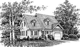 Country Traditional Elevation of Plan 99077
