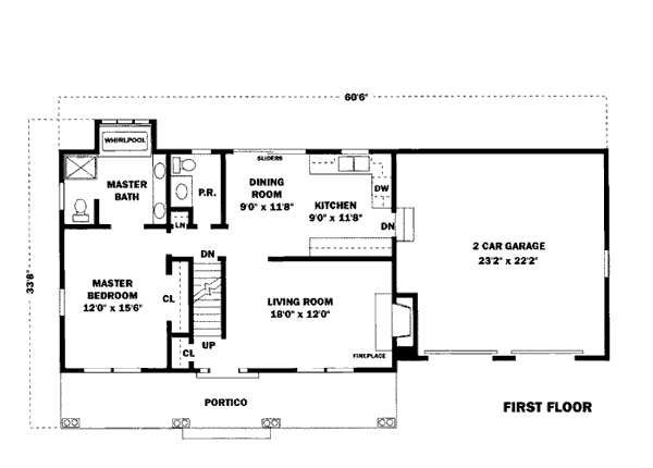 Bungalow Country Level One of Plan 99079