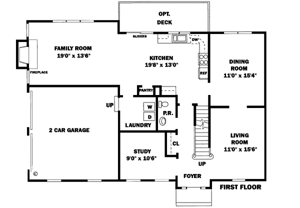 Colonial European Level One of Plan 99080