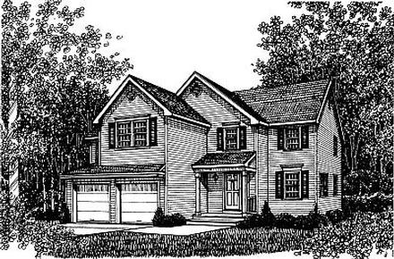 Country Traditional Elevation of Plan 99082