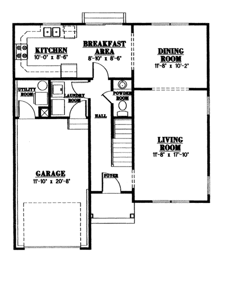 House Plan 99094 First Level Plan