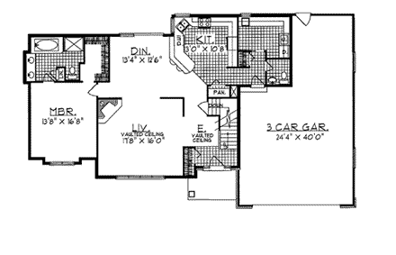 House Plan 99112 First Level Plan