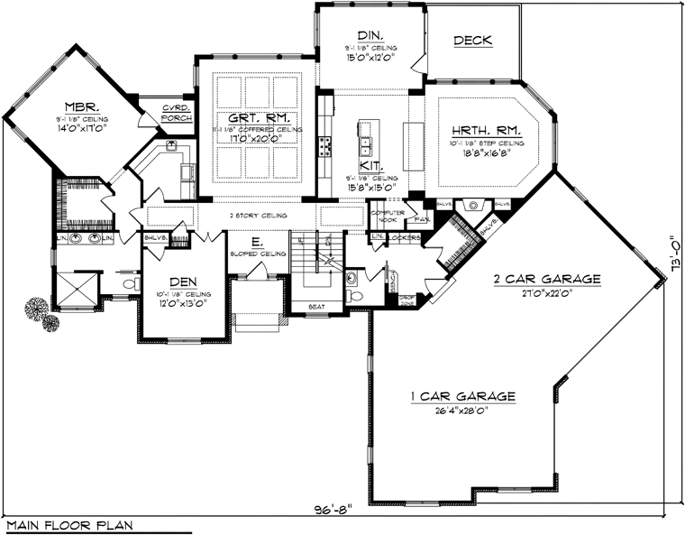 Craftsman Level One of Plan 99113