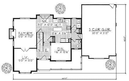 House Plan 99122 First Level Plan