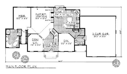 House Plan 99128 First Level Plan