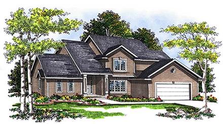 Country Traditional Elevation of Plan 99131