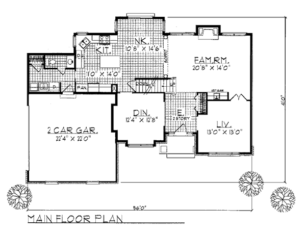 European Tudor Level One of Plan 99135