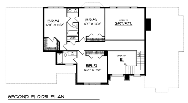 Tudor Level Two of Plan 99136