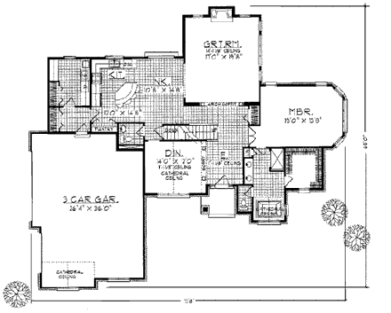 House Plan 99138 First Level Plan