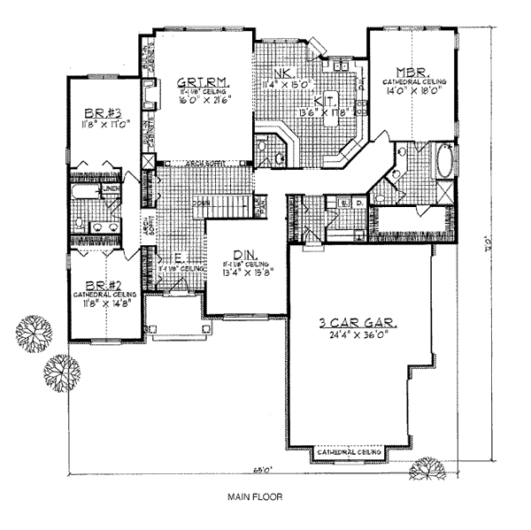 European One-Story Level One of Plan 99146