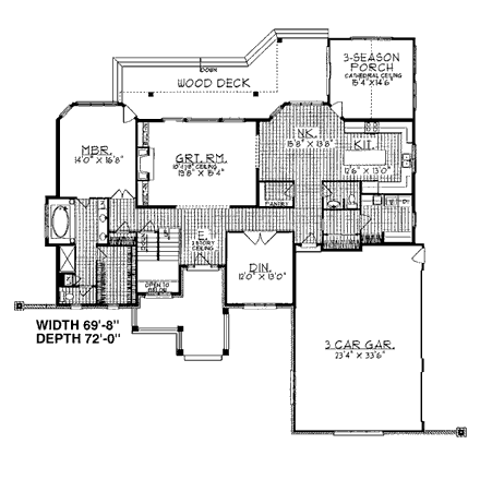 House Plan 99149 First Level Plan