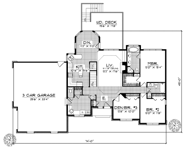 Ranch Level One of Plan 99157