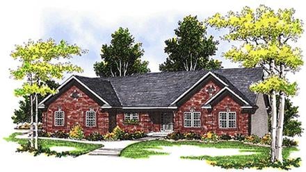 Ranch Elevation of Plan 99157