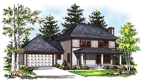 House Plan 99166 Elevation