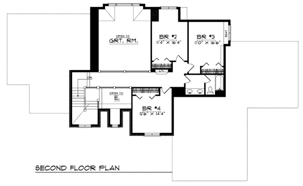 European Tudor Level Two of Plan 99177