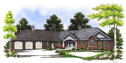 Ranch Elevation of Plan 99178