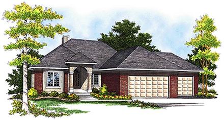 Country Farmhouse Elevation of Plan 99184