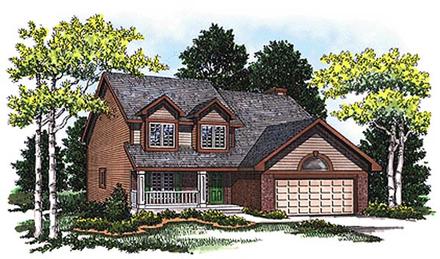 Bungalow Country Elevation of Plan 99188