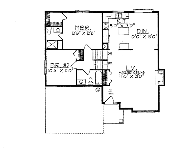 Traditional Lower Level of Plan 99189
