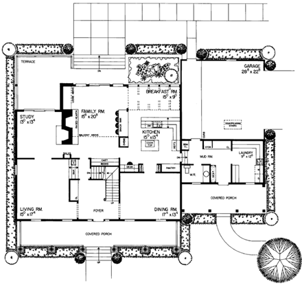 House Plan 99210 First Level Plan