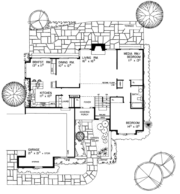 Bungalow European Level One of Plan 99217