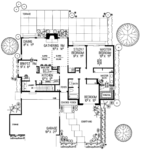 Ranch Level One of Plan 99223