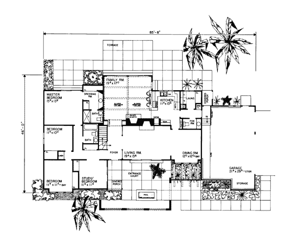 Mediterranean Southwest Level One of Plan 99226