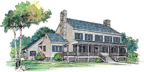 House Plan 99239 Elevation