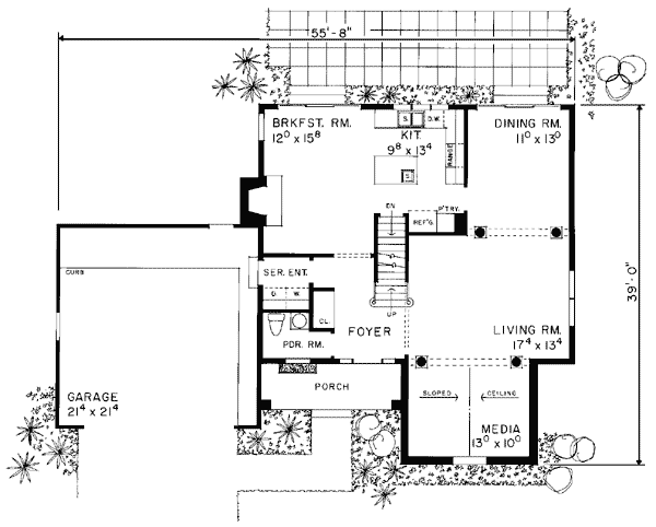 Bungalow Level One of Plan 99251
