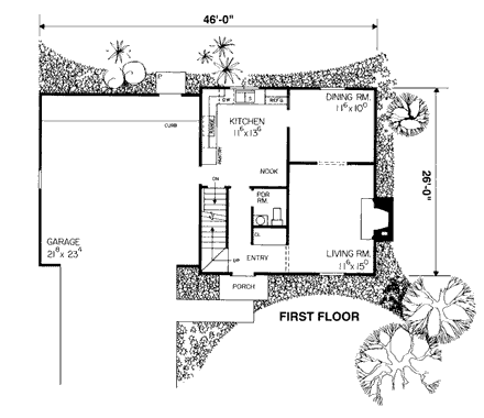 House Plan 99255 First Level Plan