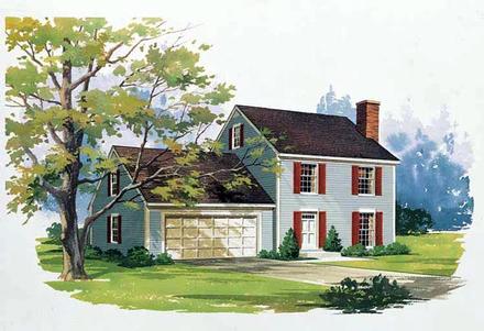 Colonial Elevation of Plan 99255