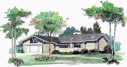 One-Story Ranch Elevation of Plan 99256