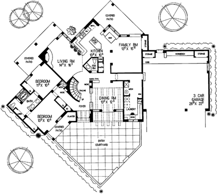 House Plan 99275 First Level Plan