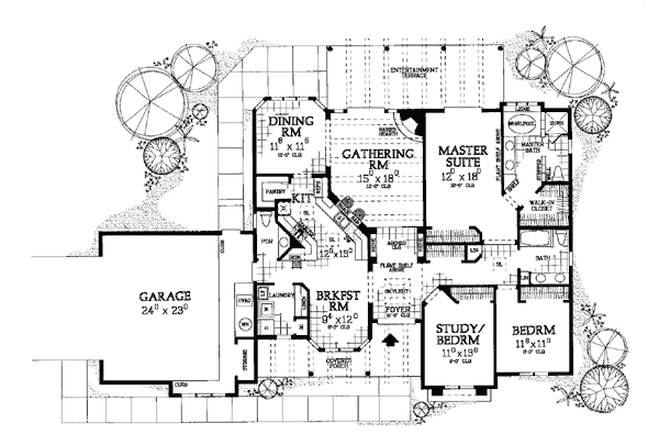 Santa Fe Southwest Level One of Plan 99279