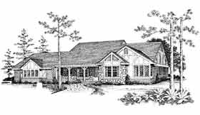 Bungalow Elevation of Plan 99281